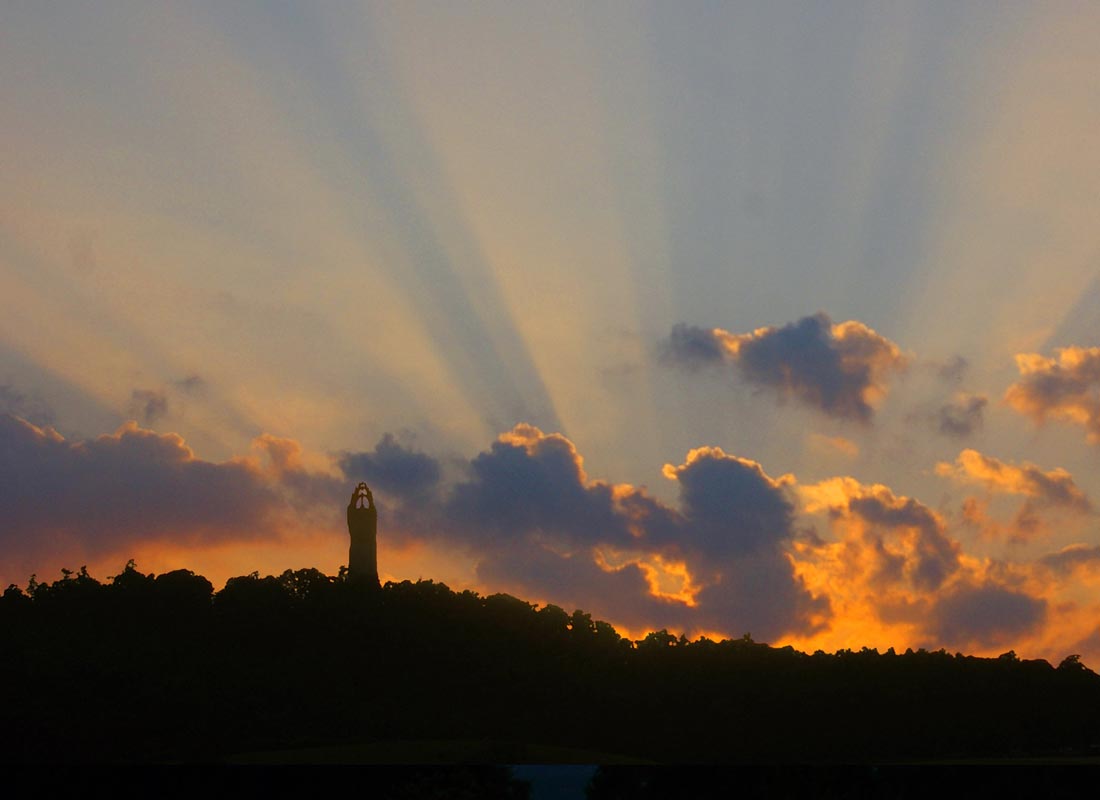 The National Wallace Monument, Stirling at sunset